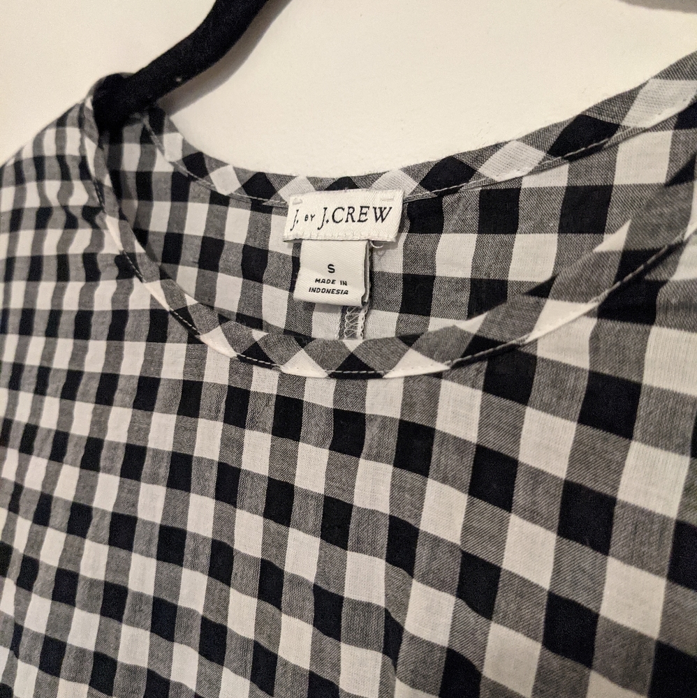 J.Crew Short Sleeve Gingham Shirt - Picture 6 of 6